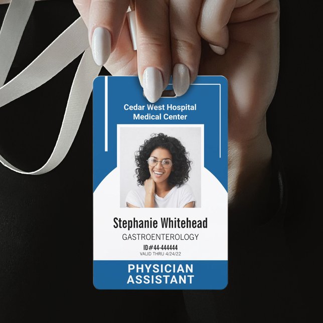 Crachá Personalizar ID de Foto de Funcionário Médico Real (Your photo ID employee badge is not just an identification tool, but a powerful communication medium)