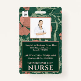 Crachá Personalizar o código do Bar para ID de logotipo d