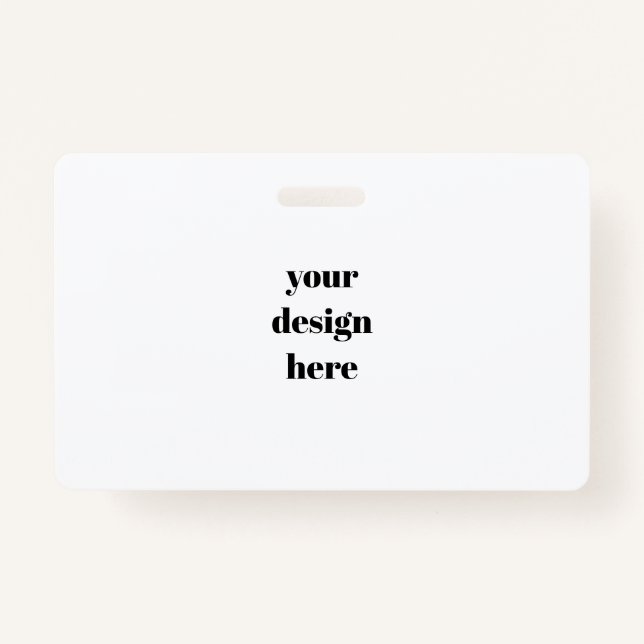 Crachá Personalizar ou personalizar (Frente)