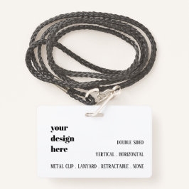 Crachá Personalizar ou personalizar