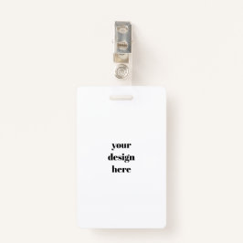 Crachá Personalizar ou personalizar