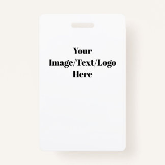 Crachá Personalizar ou personalizar Modelos de Vazio