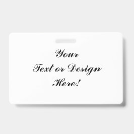 Crachá personalizável - Adicionar seu texto ou Des