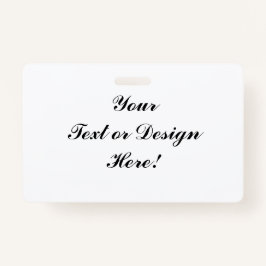 Crachá personalizável - Adicionar seu texto ou Des