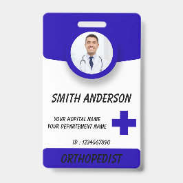 Crachá Personalized RN Nurse Identification Badge