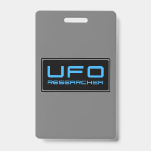 Crachá Pesquisador de OVNI Aliens de Investigador Paranor