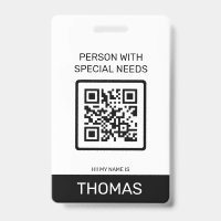 Pessoa com Necessidades Especiais Código QR e Outr