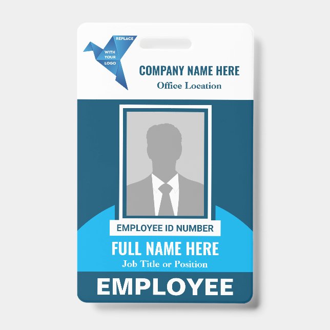 Crachá Photo Hospital Medical Company Any Color Modelo (Frente)