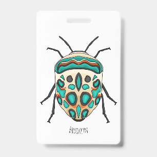 Crachá Picasso bug cartoon illustration