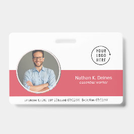 Crachá Pink ID | Empresa de Foto ID de Segurança para Fun