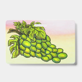 Crachá Pintura de vinhos verdes deliciosos