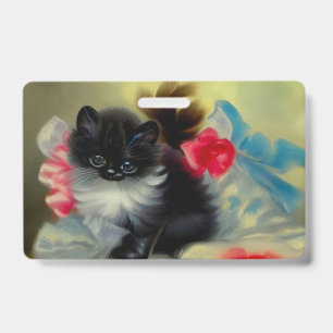 Crachá Pintura em branco e preto