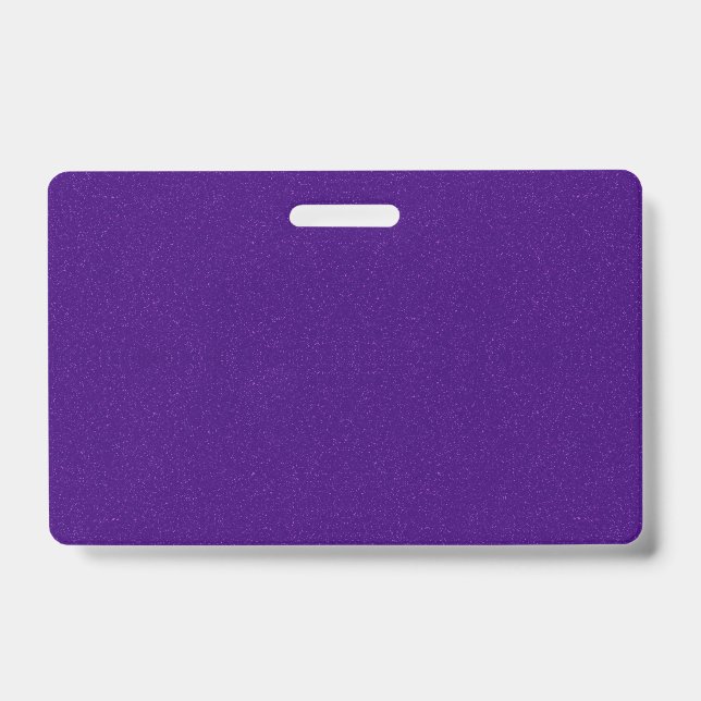 Crachá Placa com Efeito de Brilho Roxo Personalizado (Frente)