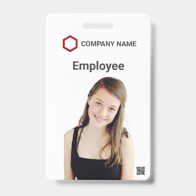 Crachá Placa de Identificação Personalizada com Foto do F (Frente)