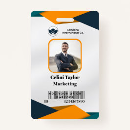 Crachá Placa de identificação retrato do Marketing modern