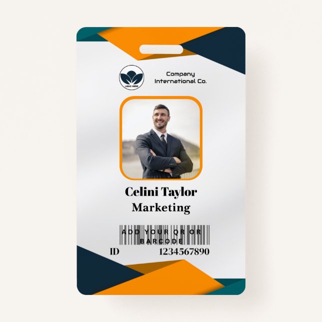 Crachá Placa de identificação retrato do Marketing modern (Frente)