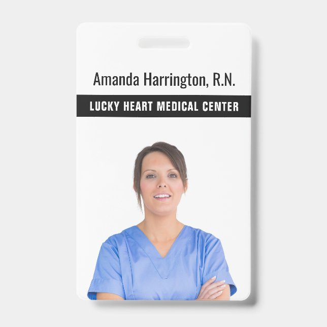 Crachá Placas de TEXTO & FOTO (Frente)