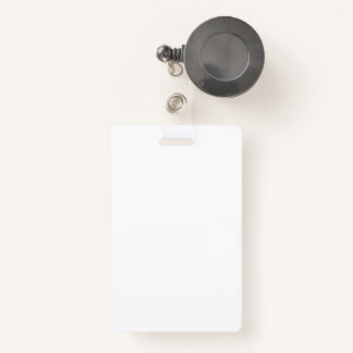 Crachá plástico com crachá retrátil