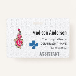 Crachá plástico de PVC personalizado - Durable.ID.