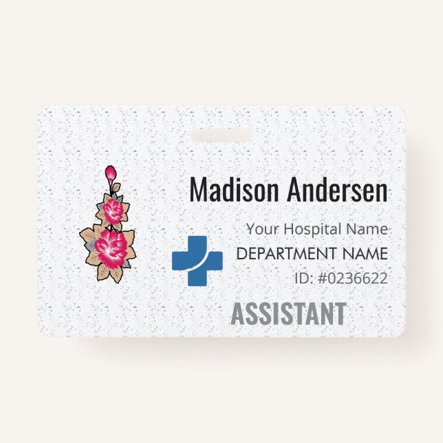 Crachá plástico de PVC personalizado - Durable.ID. (Frente)