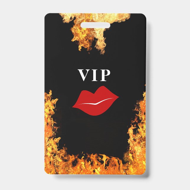 Crachá Plástico VIP (Frente)