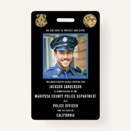 Crachá Police Department Law Enforcement Employee ID