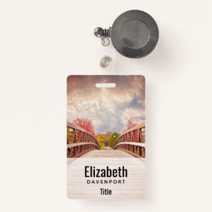 Crachá Ponte rustica de madeira no país