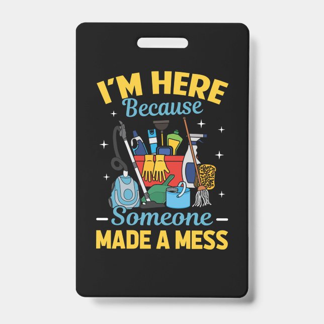 Crachá Porteiro Engraçado (Frente)