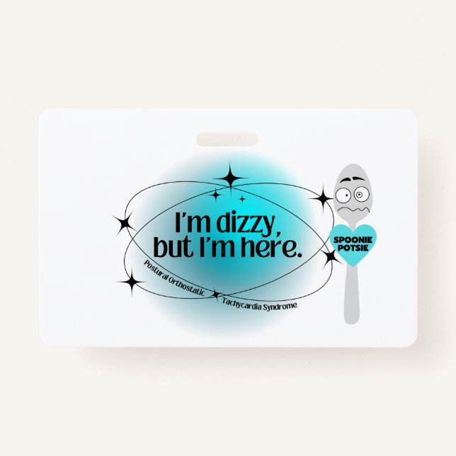 Crachá POTES estou tonto, mas estou aqui (Frente)