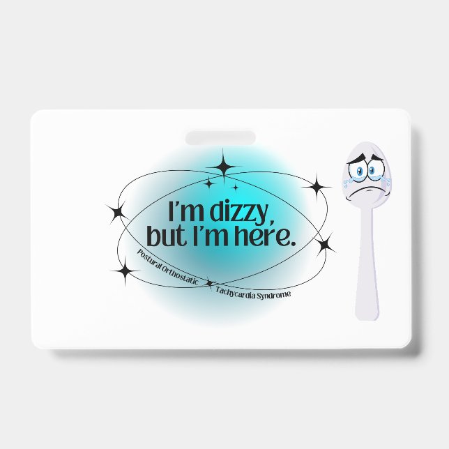 Crachá POTES estou tonto, mas estou aqui (Frente)