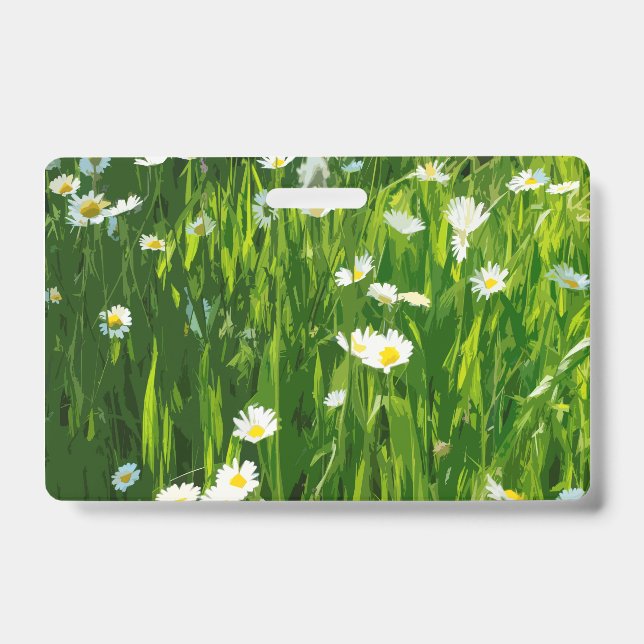 Crachá Prado de flores (Frente)