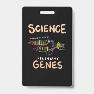 Crachá Presente cientista A Ciência Está Nos Meus Genes