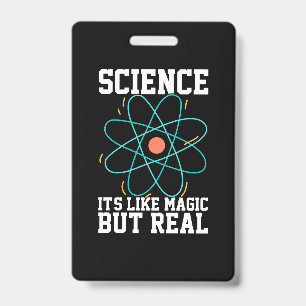Crachá Presente cientista Ciência É Como Magia