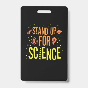 Crachá Presente cientista Prepare-Se Para A Ciência