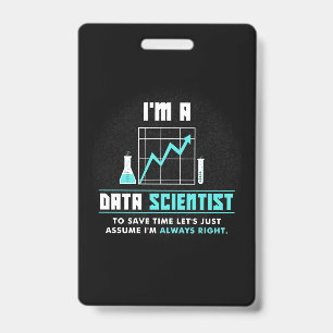 Crachá Presente cientista Sou Um Cientista Da Informaç
