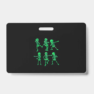 Crachá Presente Dança| Presente de Dança de Esqueletos de