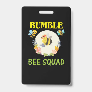 Crachá Presente de apicultor Bumble Bee Squad
