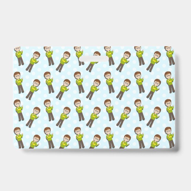 Crachá Presente de Professor | O Bom Professor Explica (Frente)