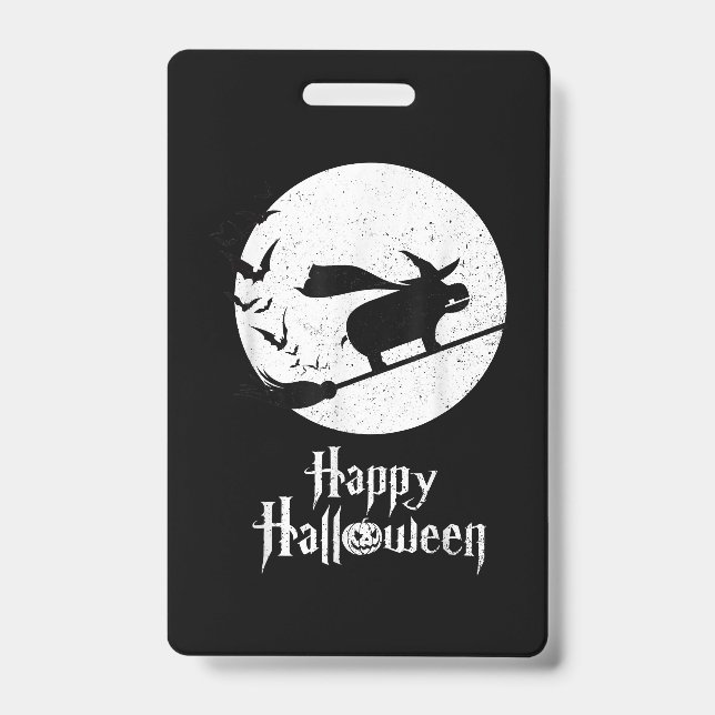 Crachá Presente engraçado de Halloween para amante de hip (Frente)