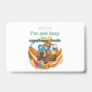 Crachá presente engraçado para amantes de capivara, capiv
