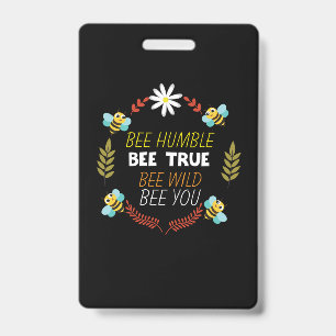 Crachá Presente para Apicultor   Abelha Humilde Abelha Ve