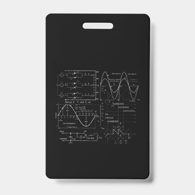 Crachá Presente Único para Engenheiro Elétrico Eletricist (Frente)