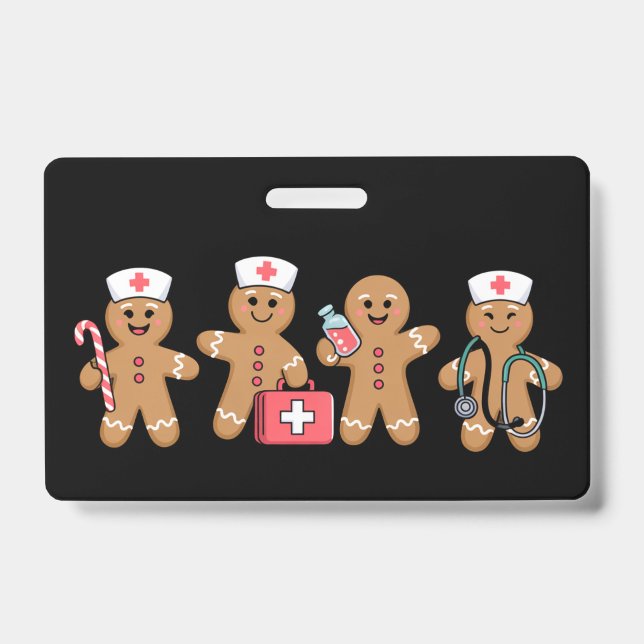 Crachá Presentes de Natal para Equipe de Enfermeiros de B (Frente)