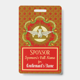 Crachá Presentes do Espírito Santo (BK 026) - Patrocinado