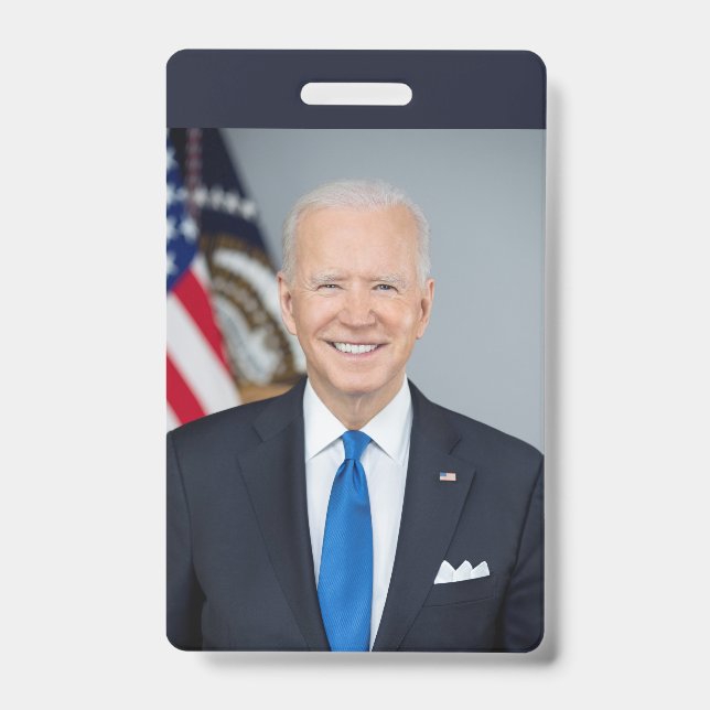 Crachá President Joe Biden White House Portrait   Badge (Frente)