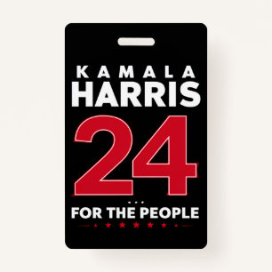 Crachá Presidente 47 Kamala Harris 2024 Apoio Madame