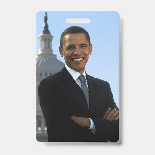 Crachá Presidente americano Barack Obama como Senador dos