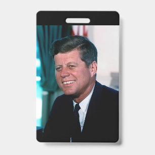 Crachá Presidente americano John F. Kennedy na Sala Oval