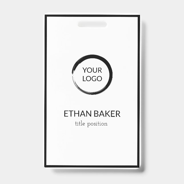 Crachá Preto E Branco (Front)