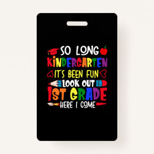 Crachá Professor de 1º grau no jardim de infância